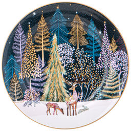 НАБОР ТАРЕЛОК ЗАКУСОЧНЫХ LEFARD CHRISTMAS 2 ШТ. 19 СМ СИНИЙ  фото 3