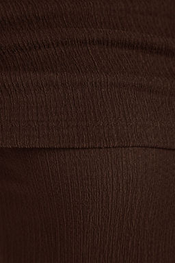 TRENDYOLMILLA Siyah Asimetrik Yakal? Fitted/Vucuda Oturan C?tc?tl? Orme Body TWOSS23BD00060 фото 7