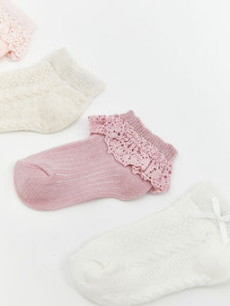 Nak??l? K?z Bebek Patik ?orap 4l?