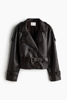 Cazadora biker revestida