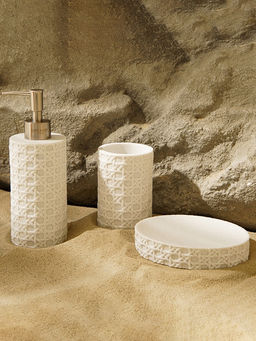 Аксессуары для ванной SL Home, 3 предмета, дозатор, мыльница, стакан