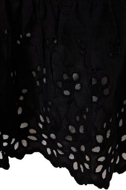 TRENDYOLMILLA Siyah Dokuma %100 Pamuk Brode Detayl? Mini Plaj Elbisesi TBESS21EL1248 фото 17