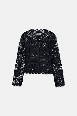CROCHET BLOUSE ZW COLLECTION - Zara фото 7
