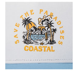 Бейсболка COASTAL арт. HFT Paradises (голубой / белый) фото 3