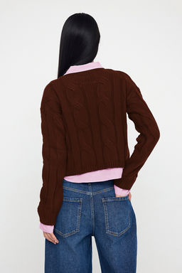 Teen Lacivert Kombine Crop Triko Kazak TWOAW26KZ00047 - Trendyolmilla фото 17