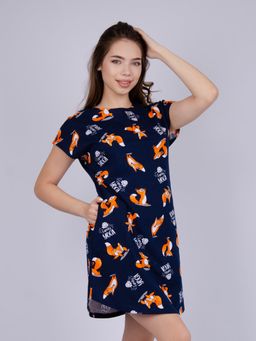 Туника "Душечка" лисы, трикотаж