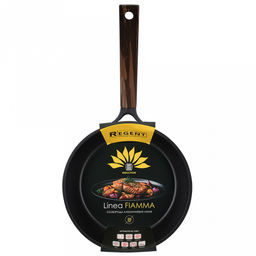 Сковорода с антипригарным покрытием Fiamma д20см, h8см, s1,6мм, дно s4,5мм, литой алюминий, бакелитовая ручка с покрытием soft-touch 18,5см, капсульное дно, Regent (Китай) Подходит для всех видов плит, включая индукционную. - Домашняя мода фото 3
