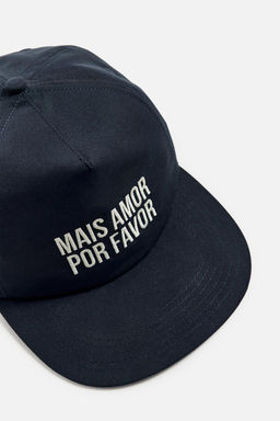 LIMITED EDITION EMBROIDERED FLAT PEAK CAP - Zara фото 3