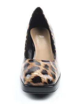 06-A126A-748PC BLACK/LEOPARD Туфли женские (натуральная кожа)