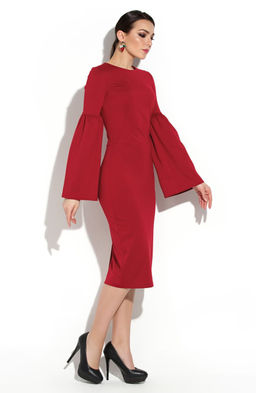 Платье-футляр спелая вишня - Donna saggia фото 2