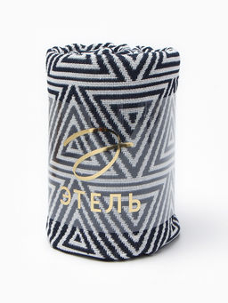 Плед с бахромой «Этель» Hypnosis, 130×180 см, серый