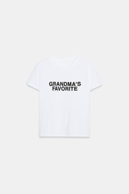 FRONT SLOGAN T-SHIRT - Zara фото 4