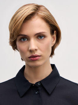 Рубашка из хлопка свободного кроя / Zarina  фото 6