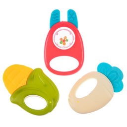 Набор погремушек - прорезывателей Крошка Я «Растем вместе», 8 шт., МИКС