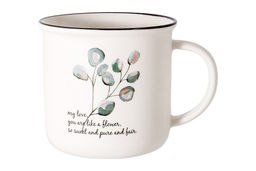 Кружка, 400 мл, фарфор N, белая, Эвкалипт, Herbarium - Anna lafarg фото 2