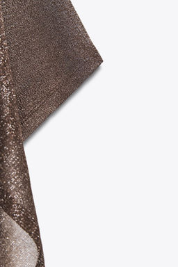 ASYMMETRIC METALLIC THREAD CAPE - Zara фото 14