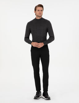 Siyah Slim Fit Kanvas Pantolon - Pierre cardin фото 3
