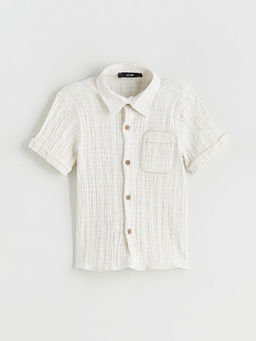 Bask?l? Erkek ?ocuk G?mlek ve Ti??rt 2li