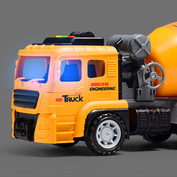 Машина "Бетономешалка" (свет, звук) в коробке