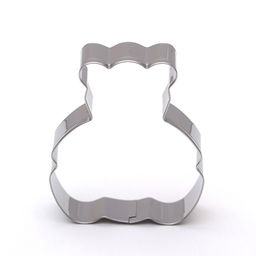 Цена за 5 шт. Форма для печенья «Медвежонок», 6×6.5×1.5 см, цвет серебристый