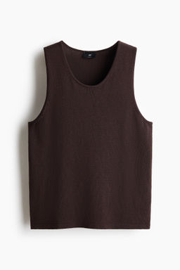 Camiseta sin mangas en punto Regular Fit - H&m фото 3