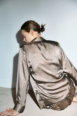 STRIPED PYJAMA SHIRT - Zara фото 4