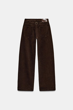 STRAIGHT-LEG CORDUROY TROUSERS - Zara фото 15