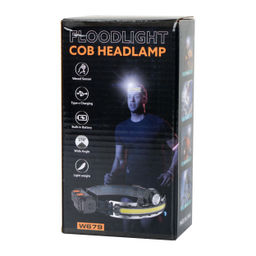 Фонарь налобный спортивный COMIRON OHEAD FLOODLIGHT ABS, IPX5 свет COB 400lm аккум 18650 3.7V 2000 mAh USB Type-C индикатор /уп /50/100/ - ГалеонТрейд фото 12