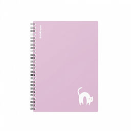 Цена за 2 шт. Тетрадь общая с пластиковой обложкой на спирали ErichKrause Brave cats, фиолетовый, A5, 80 листов, клетка