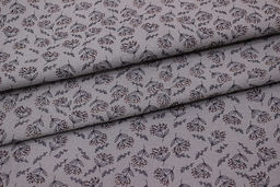 Теплый хлопок Душистые соцветия цв.серо-лиловая дымка, ш.1.48м, хлопок-100%, 160гр/м.кв - Купава фото 3