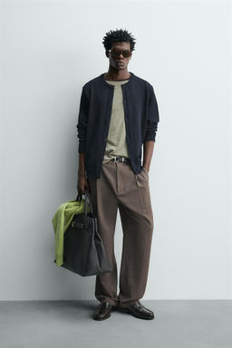 C?RDIGAN REGULAR FIT ALGOD?N / Marino oscuro