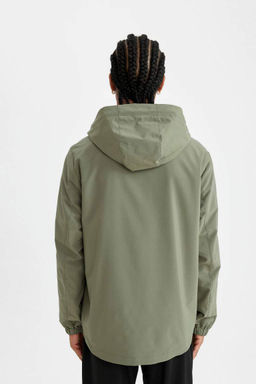 Водоотталкивающее пальто стандартной посадки DeFactoFit с капюшоном  фото 10