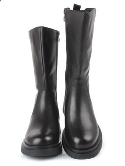 ZA4226M BLACK Сапоги зимние женские (натуральная кожа, натуральный мех, натуральная байка)