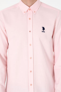 Erkek A__k Pembe Uzun Kollu Basic G_mlek Sepette S_rpriz _ndirim - U.s. polo assn фото 6