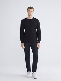 Bisiklet Yaka Uzun Kollu Erkek Ti??rt