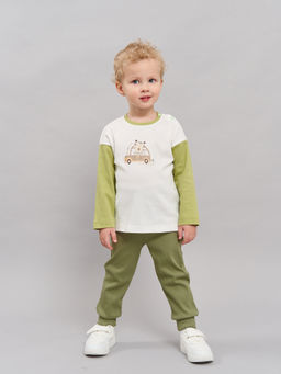 Брюки со спущенным шагом Олива из кашкорсе 0+ - Bungly фото 2