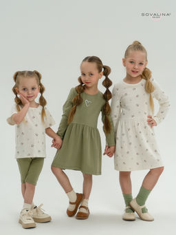 Костюм Актив бордовые тюльпанчики-оливка - Sovalina фото 38