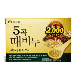 Отшелушивающее и питающее мыло для тела с 5 злаками Grain Body Soap Mukunghwa, Корея, 90 г Акция