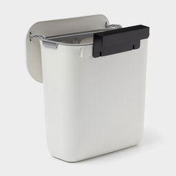 Ведро для мусора подвесное Доляна, 9 л, 2 вида крепления, белое фото 8