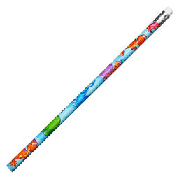 Цена за 12 шт. Карандаш чернографитный НВ с ластиком, корпус круглый, Динозаврики - Calligrata фото 2