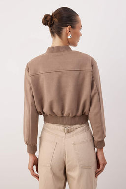 Haki Regular Kal?p Suet Bomber Ceket Mont TWOAW26CE00077 - Trendyolmilla фото 4