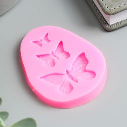 Цена за 2 шт. Молд силиконовый Бабочки 0.8?7?5.5 см