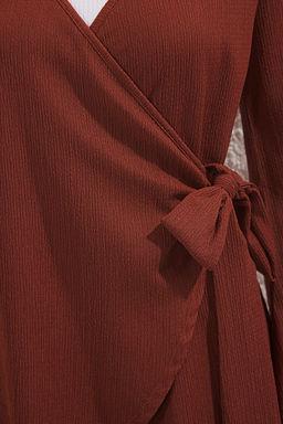 Trendyolmilla Siyah Mini Dokuma Baglamal? Plaj Elbisesi TBESS24EL00072  фото 13