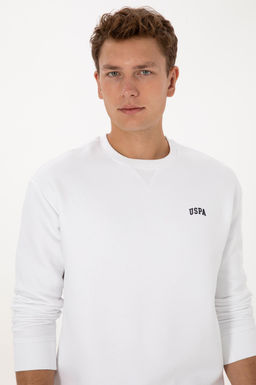 Erkek Beyaz Basic Sweatshirt - U.s. polo assn фото 2