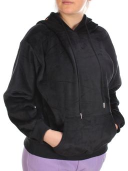 7004-7 BLACK Худи женское на флисе