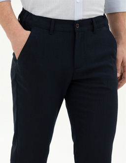 Lacivert Slim Fit Kanvas Pantolon - Pierre cardin фото 5
