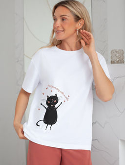 D49.136 Футболка женская белый_smile