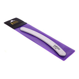 Mertz Пилка для ногтей A953, банан, 100/180, серый