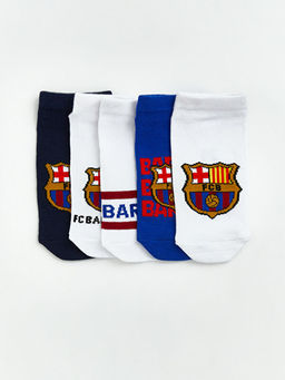 Носки-следки FC Barcelona для мальчиков 5 пар