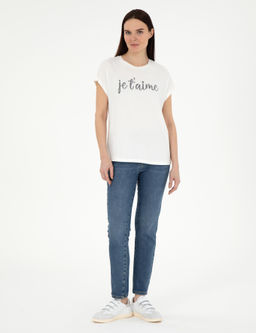 Beyaz Comfort Fit Ti__rt - Pierre cardin фото 4